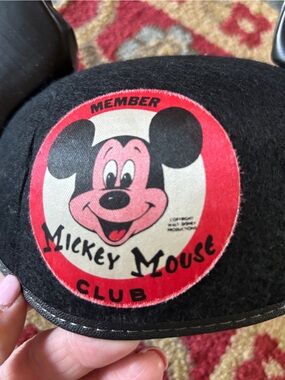 Vintage mickey mouse club hat with mouse ears
